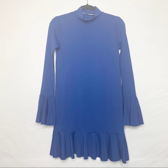 NWT Susana Monaco Mock Neck Dress in Royal Blue - Picture 3 of 6